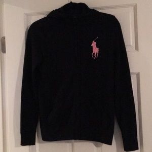 Ralph Lauren pink pony stretch hoodie
